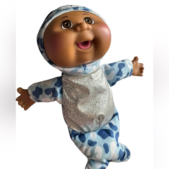 Cabbage Patch African-American doll blue sea otter toy baby doll - Picture 1 of 7